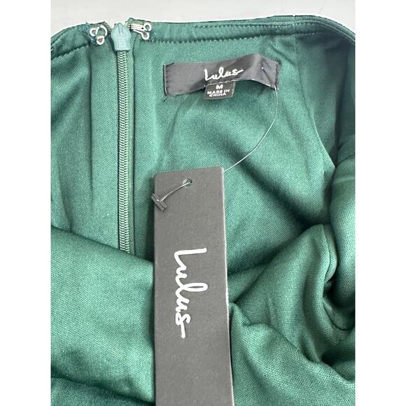 Lulus New! Perfect Opportunity Hunter Green Maxi Dress V-Neck Mermaid Hem M - Picture 5 of 7